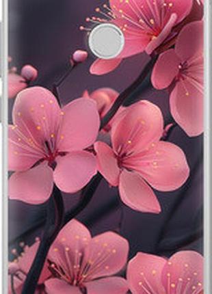 Чехол на xiaomi redmi note 5a prime пурпурная сакура "6075t-1063-2448"