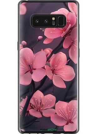 Чехол на samsung galaxy note 8 пурпурная сакура "6075t-1020-2448"