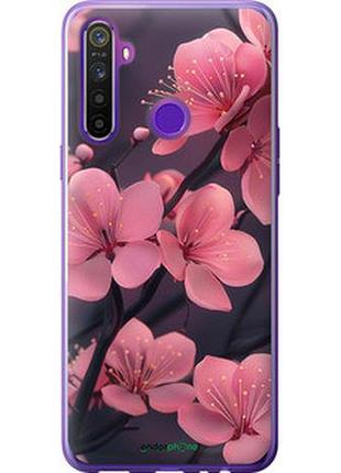 Чехол на realme 5 пурпурная сакура "6075t-1862-2448"