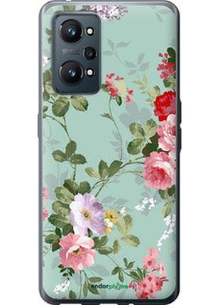 Чехол на realme gt neo 2 цветочные обои 2 "862u-2489-2448"