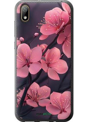 Чехол на huawei y5 2019 пурпурная сакура "6075t-1695-2448"