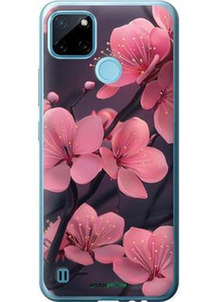Чехол на realme c21y пурпурная сакура "6075u-2472-2448"
