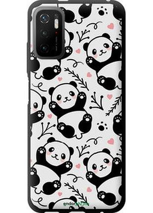 Чехол на xiaomi poco m3 pro панды "4318b-2369-2448"