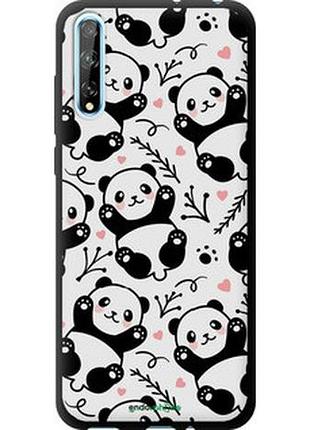 Чехол на huawei p smart s панды "4318b-1813-2448"