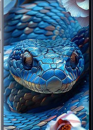Чехол на asus zenfone live zb501kl blue snake "6079u-1128-2448"