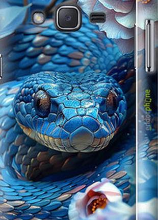 Чехол на samsung galaxy j2 j200h blue snake "6079m-190-2448"