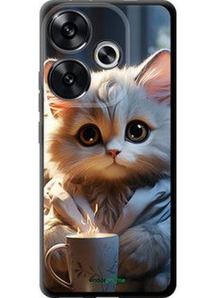 Чехол на xiaomi poco f6 white cat "5646b-3754-2448"