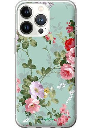 Чохол на iphone 13 pro квіткові шпалери 2 "862t-2372-2448"