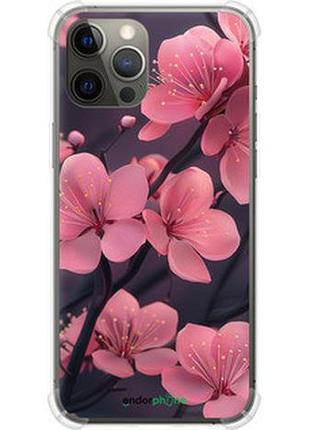 Чохол на iphone 12 pro max пурпурова сакура "6075sp-2054-2448"