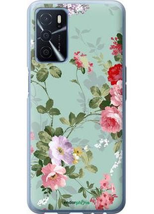 Чехол на oppo a16 цветочные обои 2 "862u-2469-2448"
