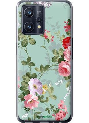 Чехол на realme 9 цветочные обои 2 "862u-2866-2448"