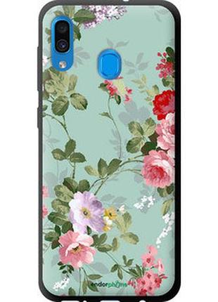 Чехол на samsung galaxy a20 2019 a205f цветочные обои 2 "862b-1761-2448"