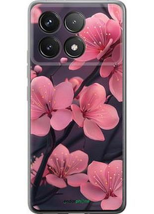 Чохол на xiaomi redmi k70 pro пурпурова сакура "6075u-3800-2448"