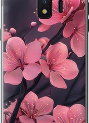Чехол на samsung galaxy j2 core пурпурная сакура "6075u-1565-2448"