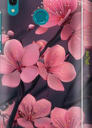 Чохол на huawei y9 2019 пурпурова сакура "6075m-1602-2448"
