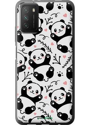 Чехол на xiaomi poco m3 панды "4318u-2200-2448"