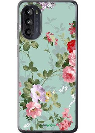 Чехол на motorola moto g52 цветочные обои 2 "862u-2691-2448"