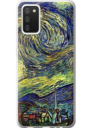 Чехол на samsung galaxy a02s a025f винсент ван гог. звёздная ночь "163u-2203-2448"