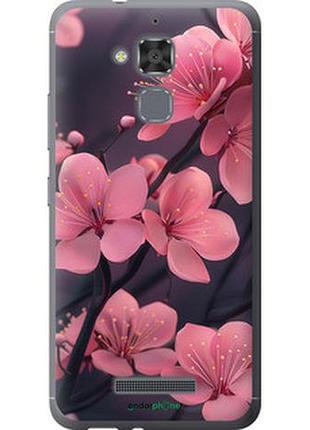Чохол на asus zenfone 3 max zc520tl пурпурова сакура "6075u-442-2448"