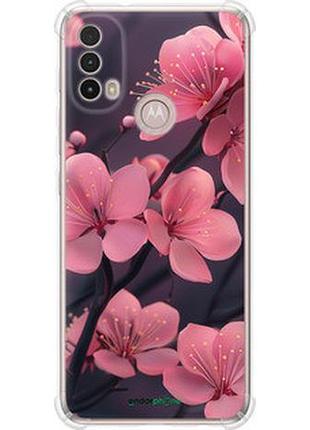 Чехол на motorola e40 пурпурная сакура "6075sp-2660-2448"