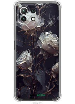 Чехол на xiaomi mi 11 lite розы 2 "5550sp-2281-2448"