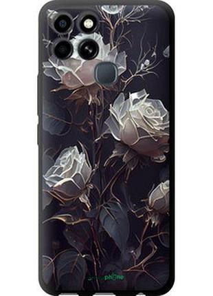 Чехол на infinix smart 6 розы 2 "5550b-2758-2448"