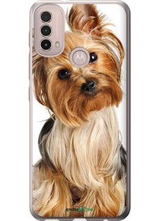 Чехол на motorola e40 йоркширский терьер с хвостиком "930u-2660-2448"