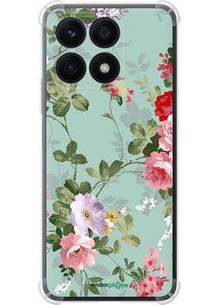 Чехол на huawei honor x8a цветочные обои 2 "862sp-2963-2448"