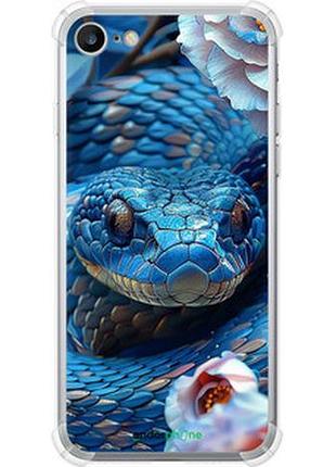 Чехол на iphone 8 blue snake "6079sp-1031-2448"