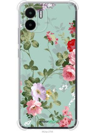 Чехол на xiaomi redmi a1 цветочные обои 2 "862sp-2768-2448"