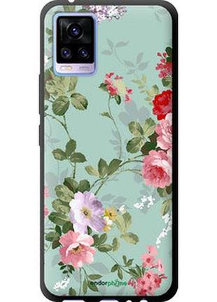 Чехол на vivo v20 цветочные обои 2 "862b-2127-2448"