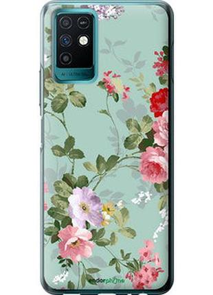 Чехол на infinix note 10 цветочные обои 2 "862u-2763-2448"