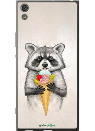 Чехол на sony xperia xa1 ultra g3212 енотик с мороженым "4602u-1237-2448"
