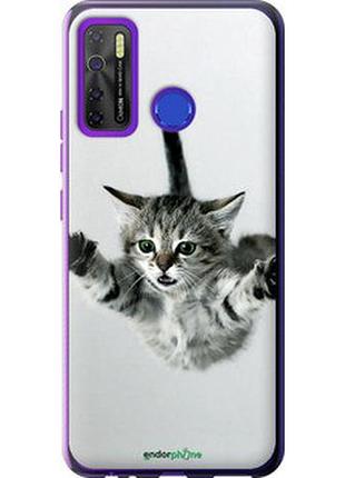 Чехол на tecno camon 15 летящий котёнок "2322u-2405-2448"