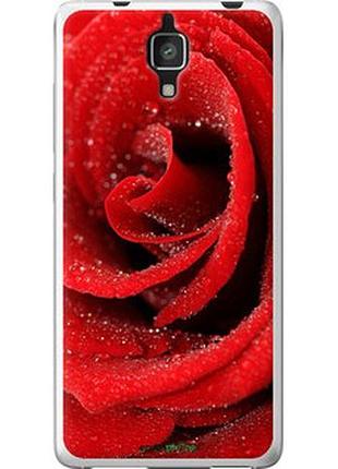 Чехол на xiaomi mi4 красная роза "529t-163-2448"