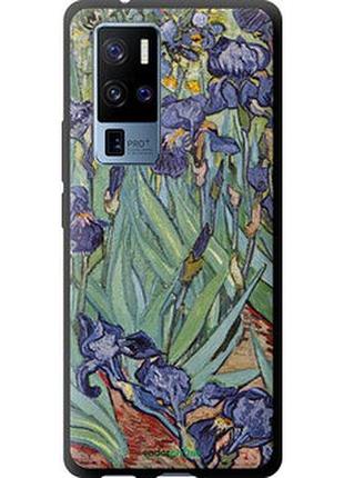 Чехол на vivo x50 pro plus винсент ван гог. ирисы "161b-2056-2448"