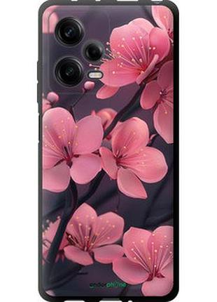Чехол на xiaomi redmi note 12 pro 5g пурпурная сакура "6075b-2932-2448"