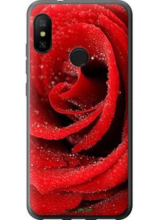 Чехол на xiaomi redmi 6 pro красная роза "529u-1595-2448"