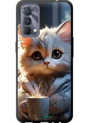 Чохол на realme gt master білий кіт "5646b-2852-2448"
