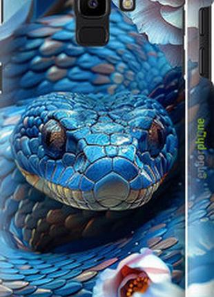 Чехол на samsung galaxy j6 2018 blue snake "6079m-1486-2448"