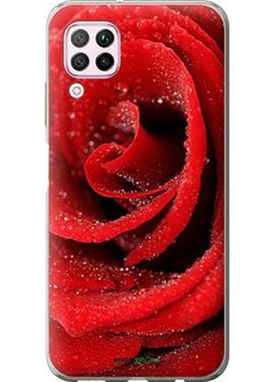Чехол на huawei p40 lite красная роза "529u-1887-2448"