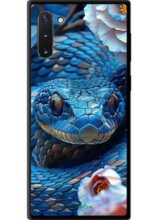 Чехол на samsung galaxy note 10 blue snake "6079b-1718-2448"