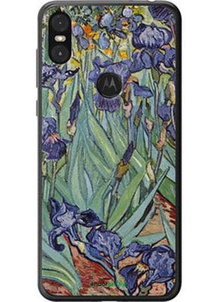 Чехол на motorola one винсент ван гог. ирисы "161t-1589-2448"