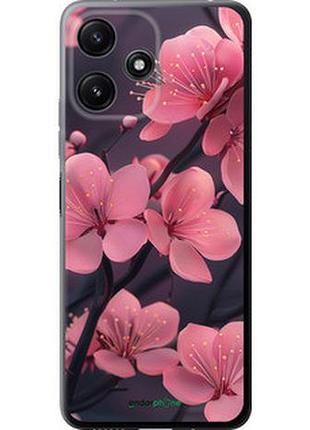 Чохол на xiaomi poco m6 pro 5g пурпурова сакура "6075u-3859-2448"