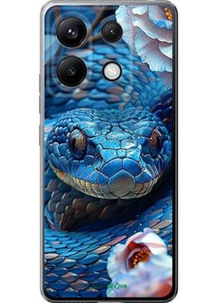 Чехол на xiaomi poco x6 blue snake "6079u-3678-2448"