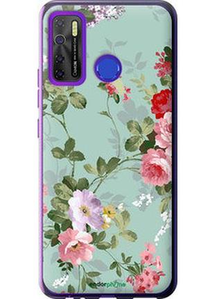 Чехол на tecno spark 5 pro kd7 цветочные обои 2 "862u-2445-2448"