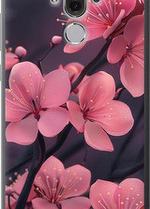 Чохол на huawei mate 9 пурпурова сакура "6075u-425-2448"