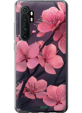Чехол на xiaomi mi note 10 lite пурпурная сакура "6075u-1937-2448"
