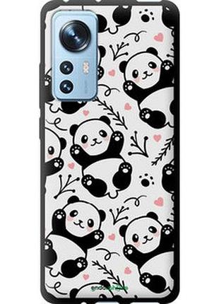 Чехол на xiaomi 12 панды "4318b-2555-2448"
