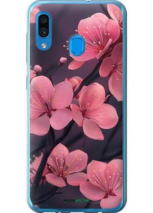 Чехол на samsung galaxy a30 2019 a305f пурпурная сакура "6075t-1670-2448"